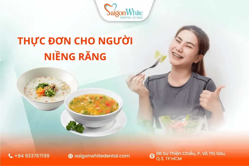 Thực đơn cho người niềng răng