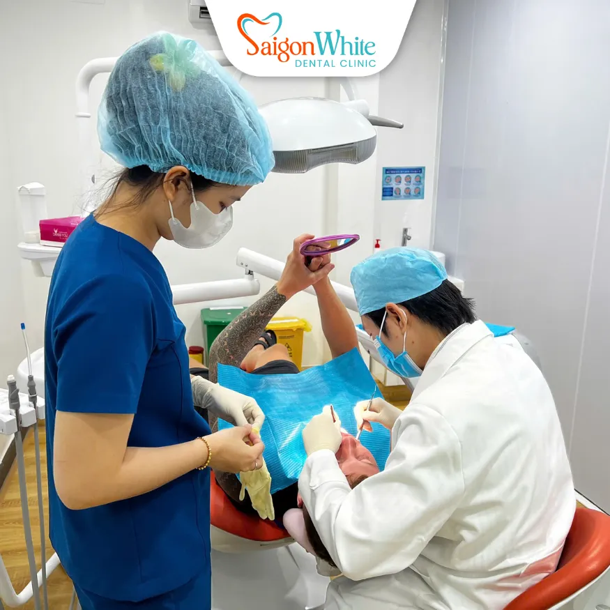 Teeth cleaning process
