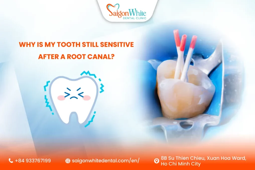 Why is my tooth still sensitive after a root canal?