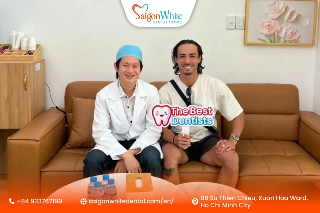 An international patient at Saigon White Dental