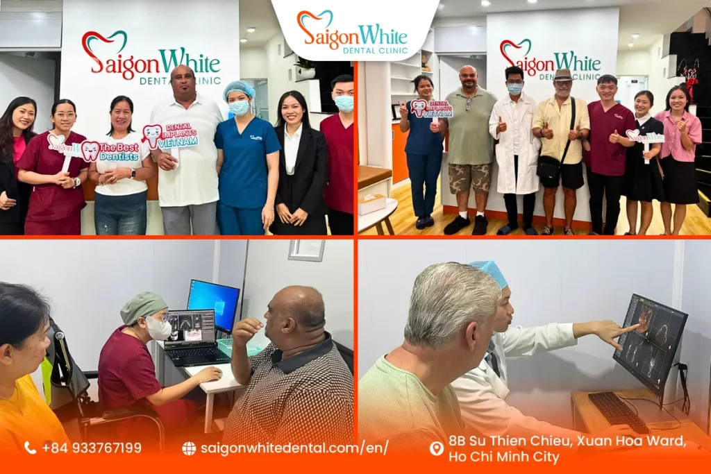 Implant patients at Saigon White Dental Clinic