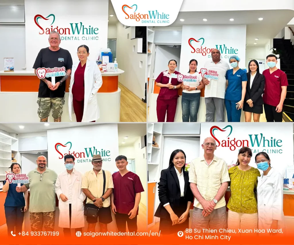 Implant patients at Saigon White Dental Clinic