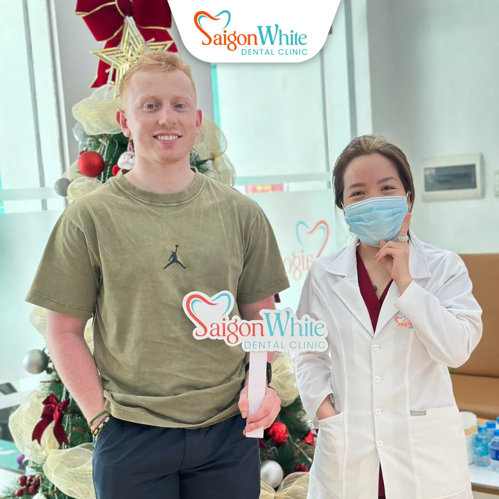 Teeth whitening patient