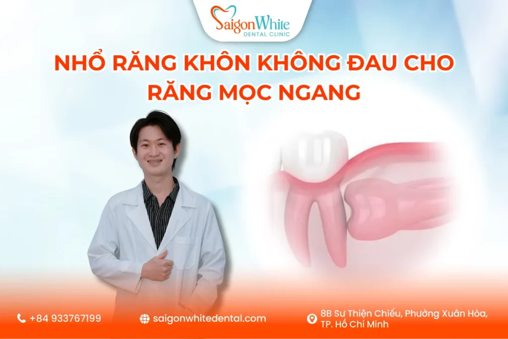 Nhổ Răng Khôn Không Đau Cho Răng Mọc Ngang