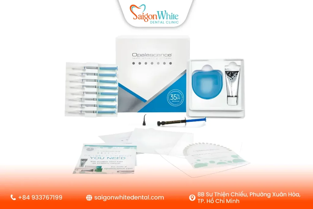 Bộ thuốc tẩy trắng răng tại nhà chính hãng tại nha khoa Sài Gòn White